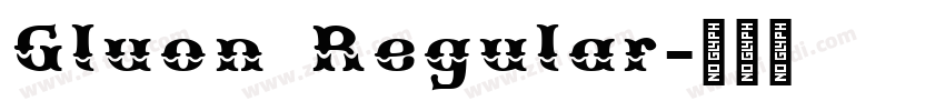 Gluon Regular字体转换 Gluon Regular字体转换